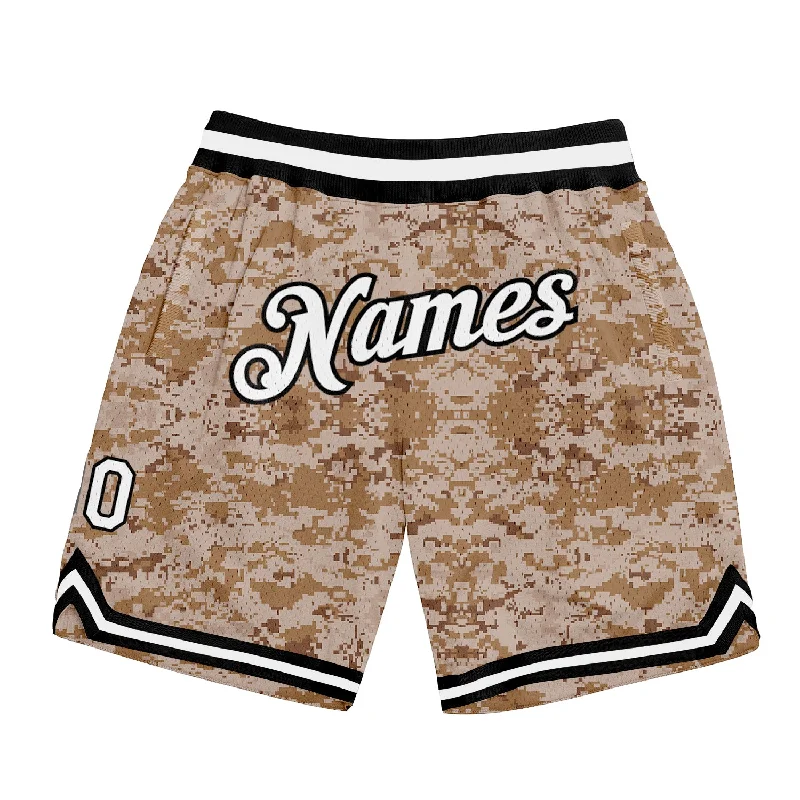 One Size Camo White-Black Authentic Salute To Service Basketball Shorts