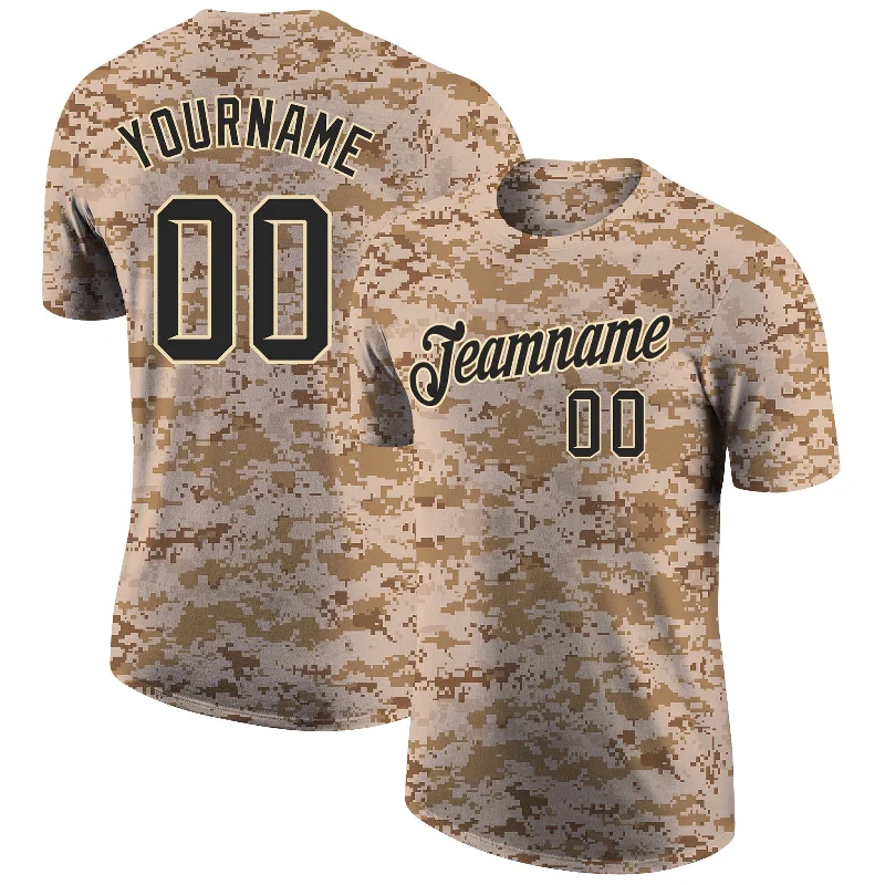 One Size Camo Black-Cream Performance Salute To Service T-Shirt