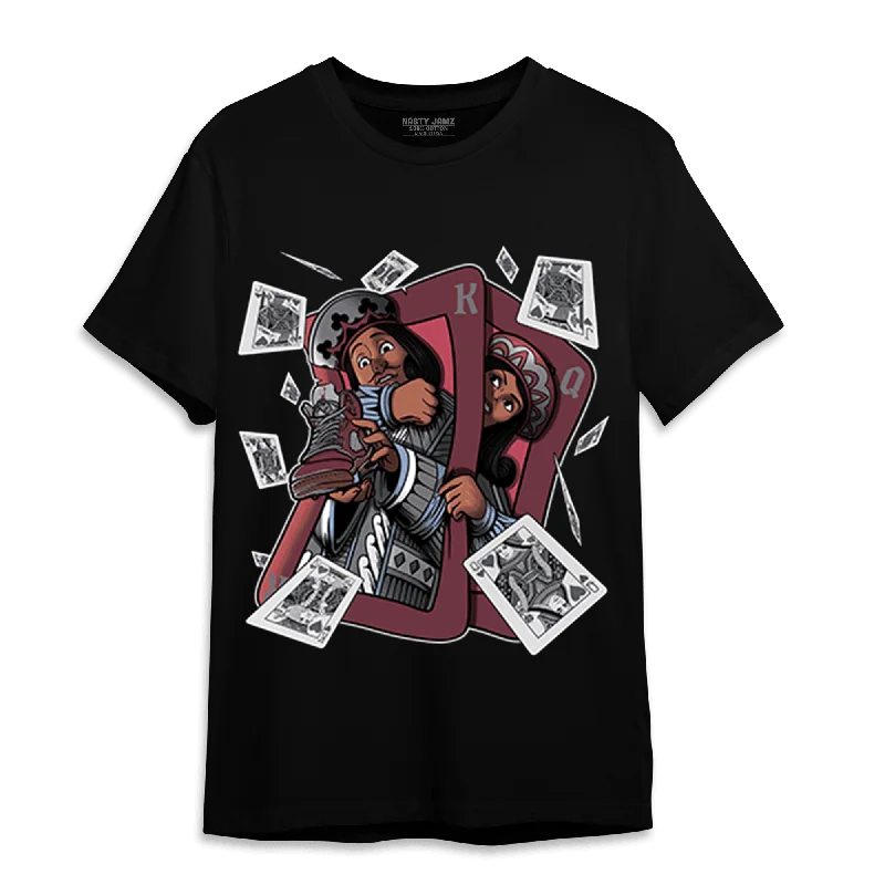 NastyJamz Burgundy 5s T-Shirt Match Sneaker Playing Card