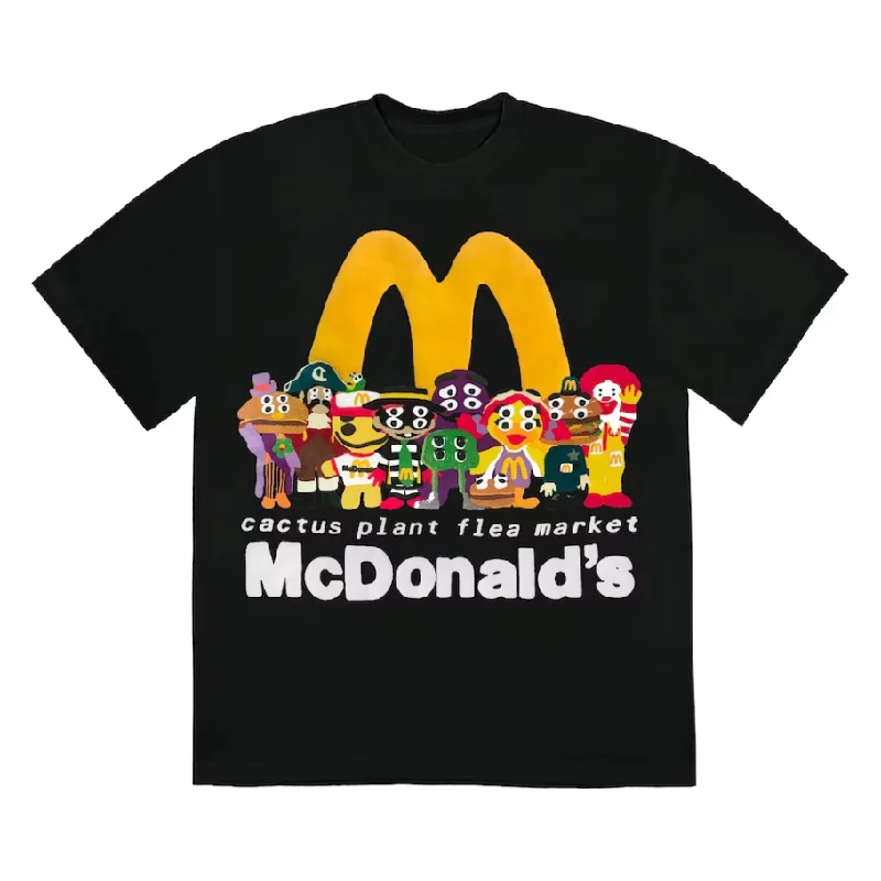 Cactus Plant Flea Market x McDonald's Cactus Buddy! And Friends T-shirt Black