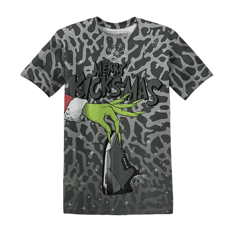 Fear Pack 3s NastyJamz T-Shirt Match Merry Kicksmas All-Over Print