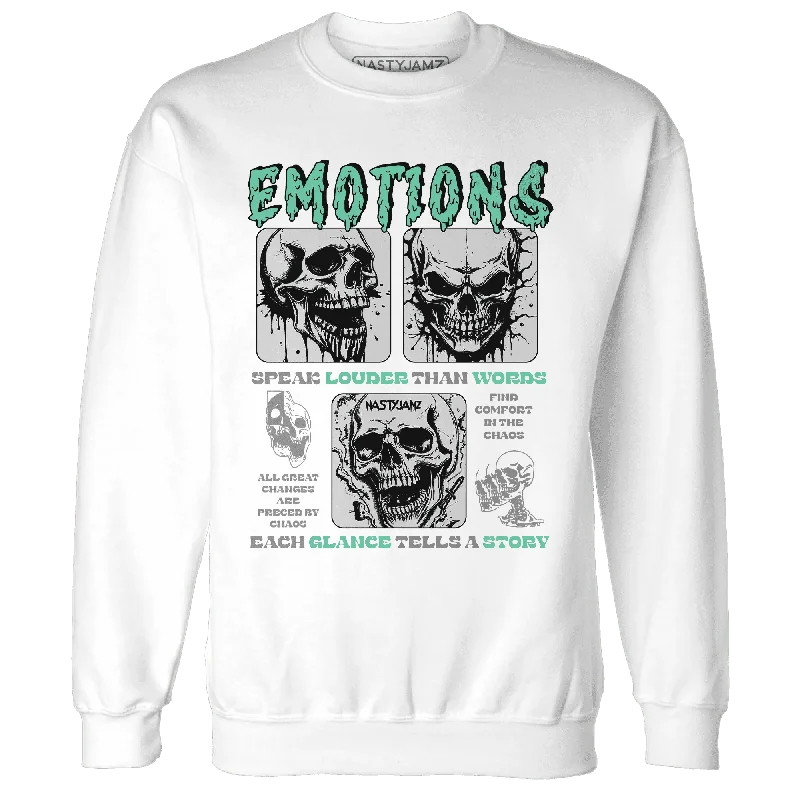 Green Glow 3s NastyJamz Sweatshirt Match Emotions Skull