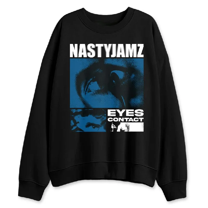 Industrial Blue 4s NastyJamz Sweatshirt Match Eyes Contact