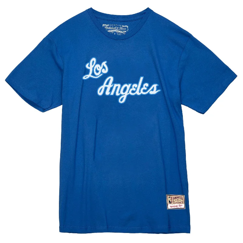 Lakers 1960 Jersey Script Royal Tee