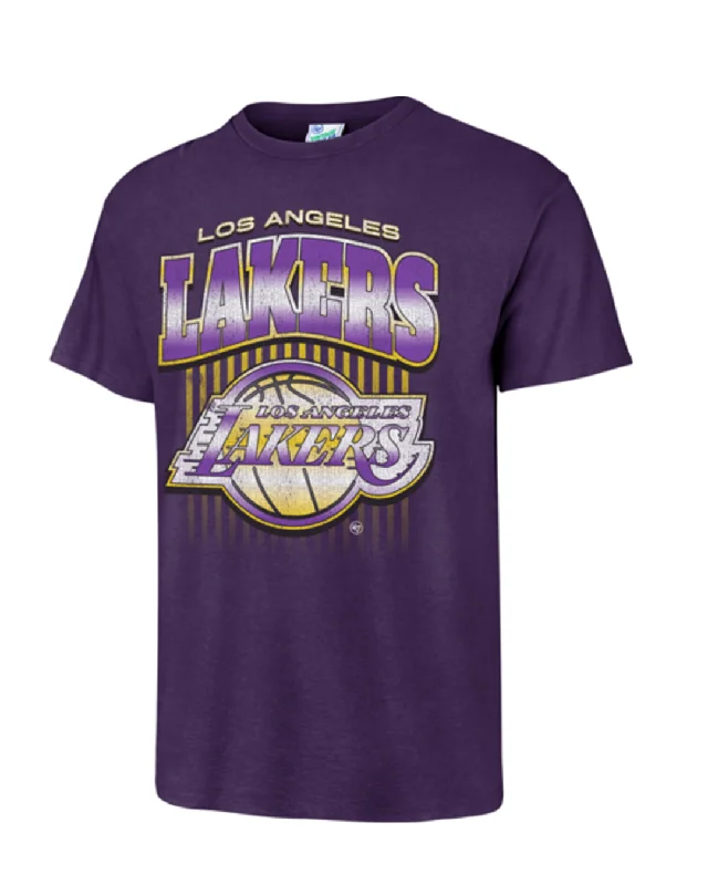 Los Angeles Lakers Chrome Vintage Tubular Short Sleeve Tee