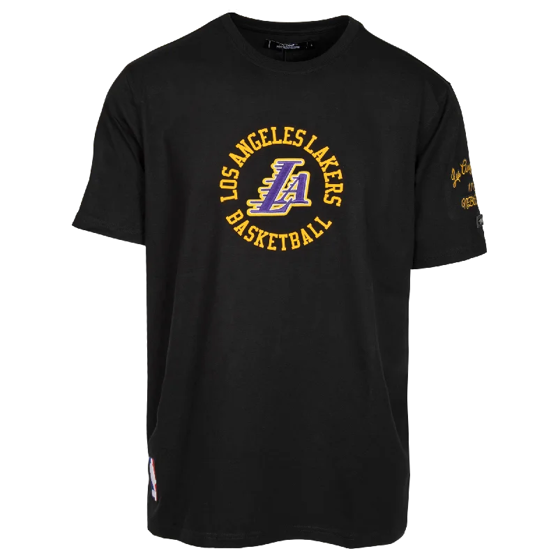 Lakers Hybrid Short Sleeve Blk Tee