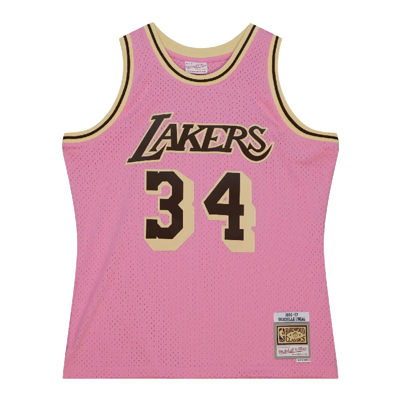 LAKERS PINK BROWN SUGAR ONEAL SWINGMAN JERSEY