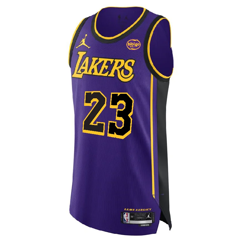 Los Angeles Lakers LeBron James #23 Statement Authentic Jersey