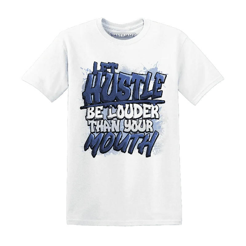 NastyJamz Midnight Navy 5s T-Shirt Match Hustle Louder