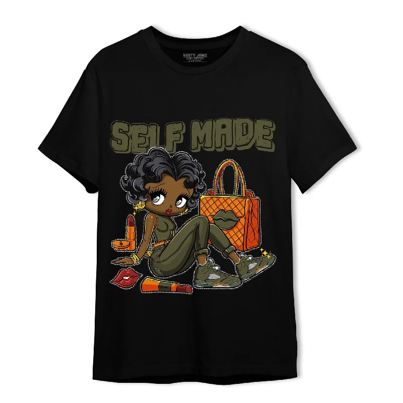 NastyJamz Olive 5s T-Shirt Match Sneaker Girl Selfmade