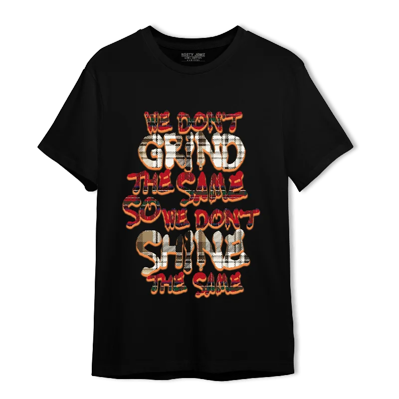 NastyJamz Plaid 5s T-Shirt Match Dont Shine The Same