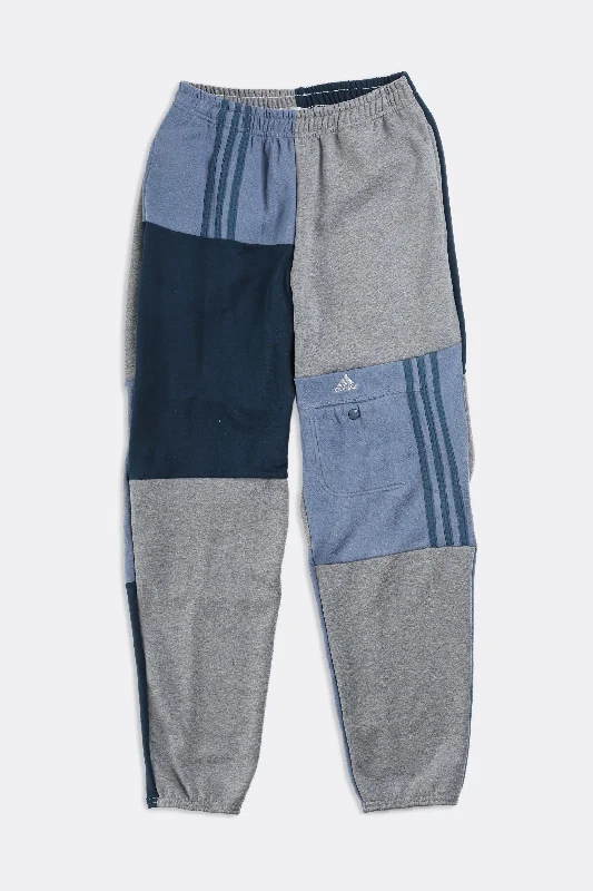 Unisex Rework Adidas Patchwork Sweatpants - Women-S, Men-XS