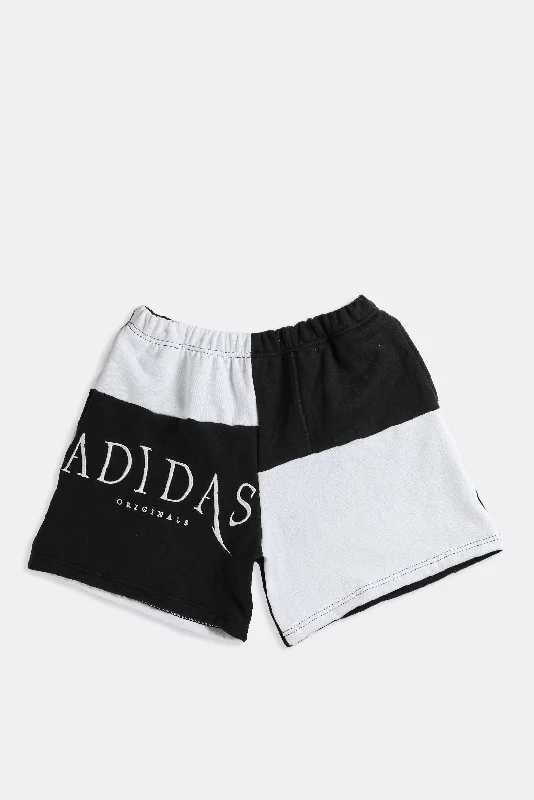 Rework Adidas Patchwork Sweatshorts - L