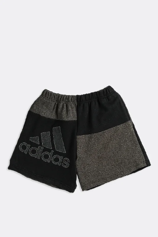 Rework Adidas Patchwork Sweatshorts - S