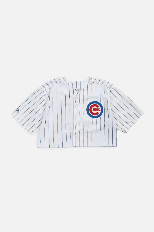 Rework Crop Chicago Cubs MLB Jersey - M