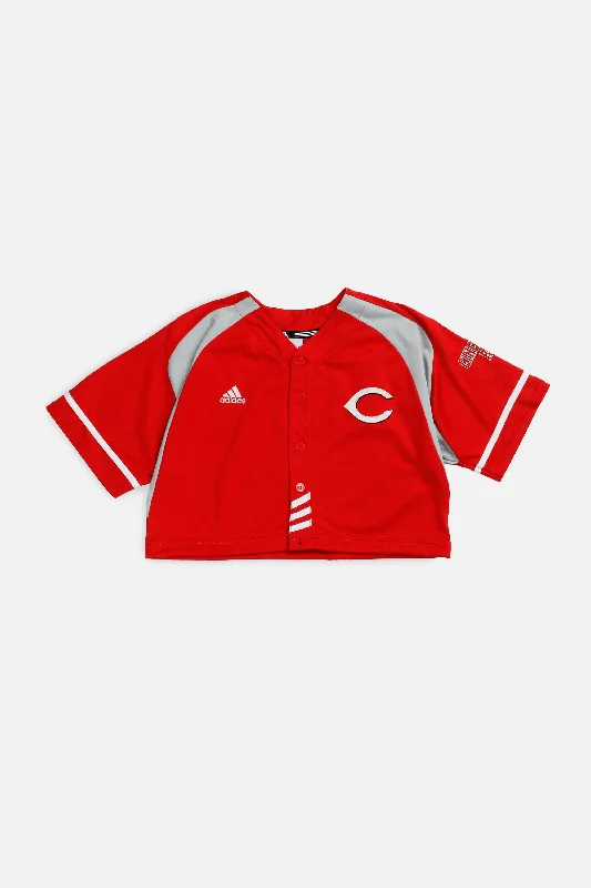 Rework Crop Cincinnati Reds MLB Jersey - M