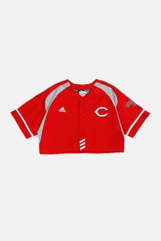 Rework Crop Cincinnati Reds MLB Jersey - M