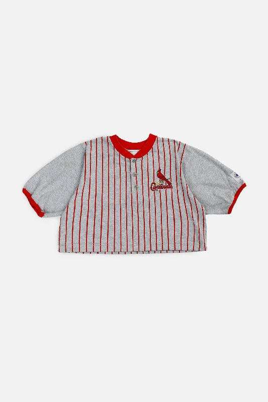 Rework Crop St. Louis Cardinals MLB Jersey - XS