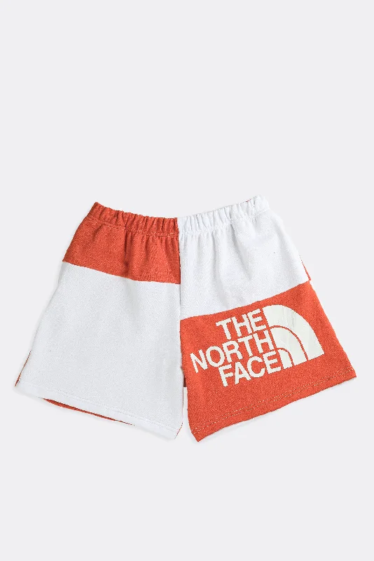 Rework North Face Patchwork Sweatshorts - L