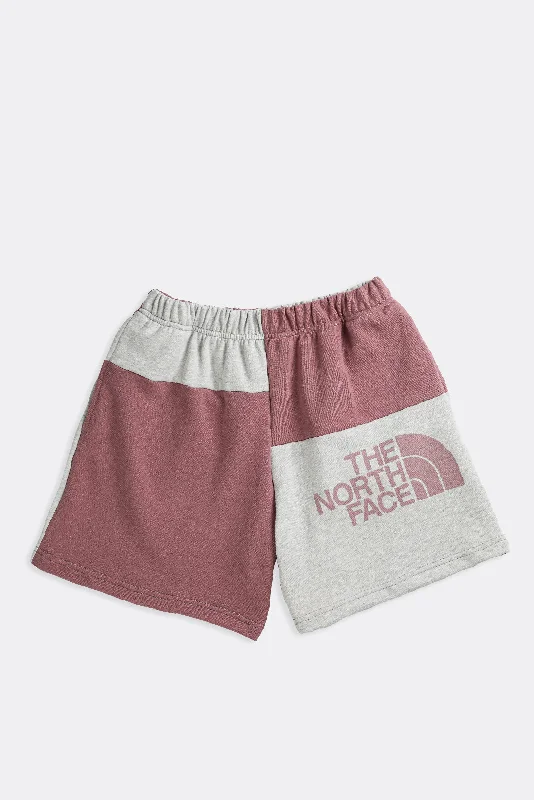 Rework North Face Patchwork Sweatshorts - S