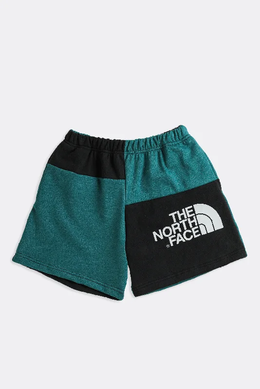 Rework North Face Patchwork Sweatshorts - S