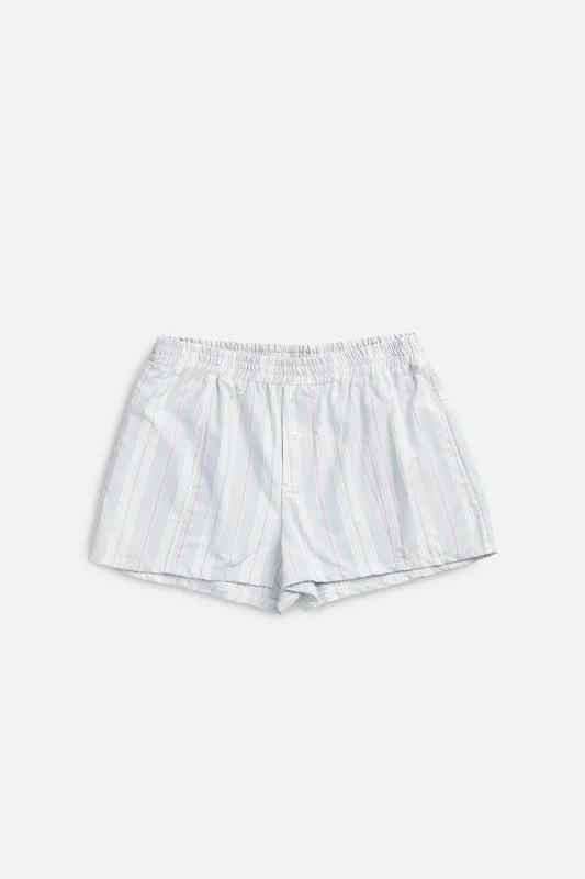 Rework Oxford Mini Boxer Shorts - M