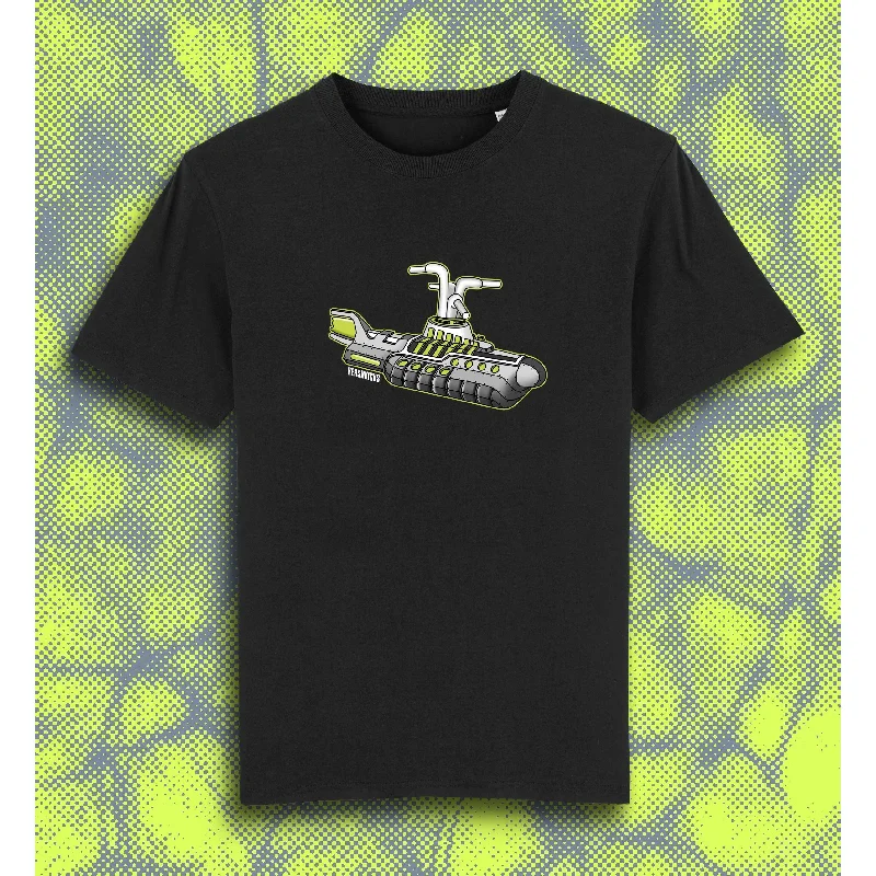 Neon Submarine Tee Black