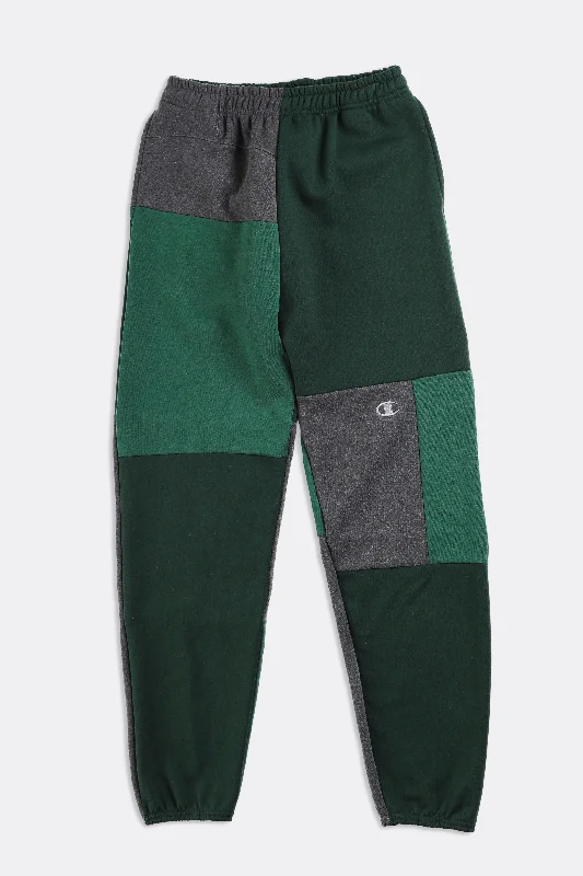 Unisex Patchwork Champion Sweatpants - Women-S, Men-XS