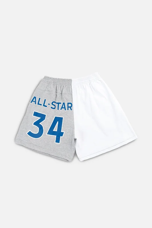 Unisex Rework All-Star NBA Patchwork Tee Shorts - S