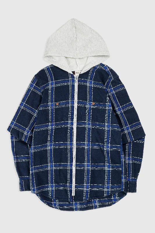 Unisex Rework Hooded Flannel - S