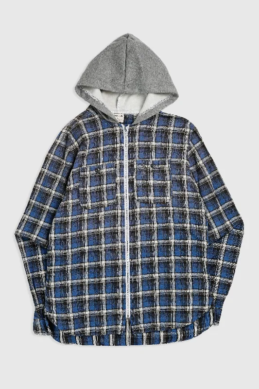 Unisex Rework Hooded Flannel - S