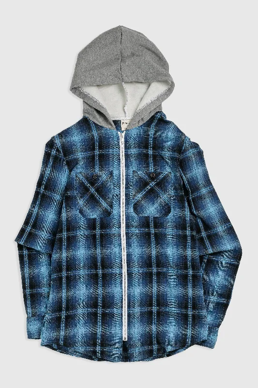 Unisex Rework Hooded Flannel - XS