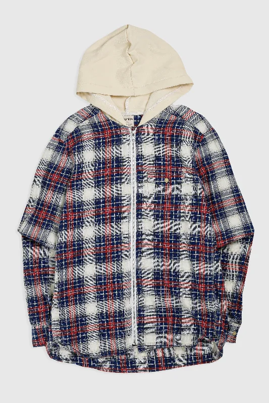 Unisex Rework Hooded Flannel - XS