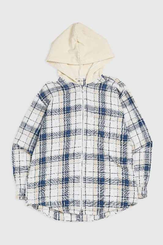 Unisex Rework Hooded Flannel - XS