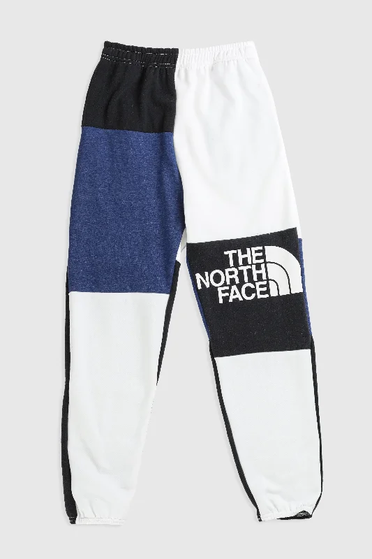 Unisex Rework North Face Patchwork Sweatpants - XS