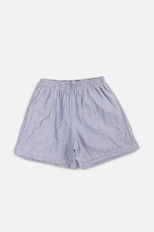 Unisex Rework Oxford Boxer Shorts - XS