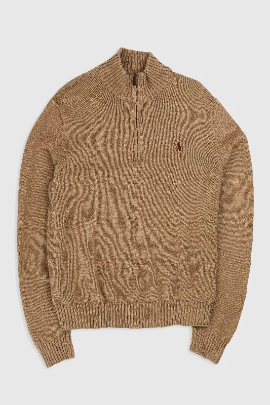 Vintage 1/4 Zip Knit Sweater