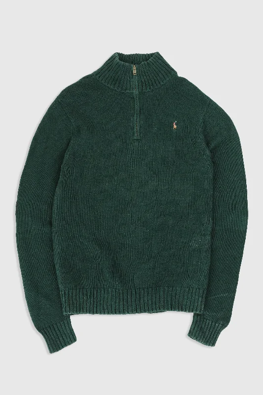 Vintage 1/4 Zip Knit Sweater