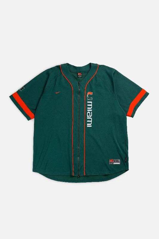 Vintage University of Miami Nike Jersey - XXL