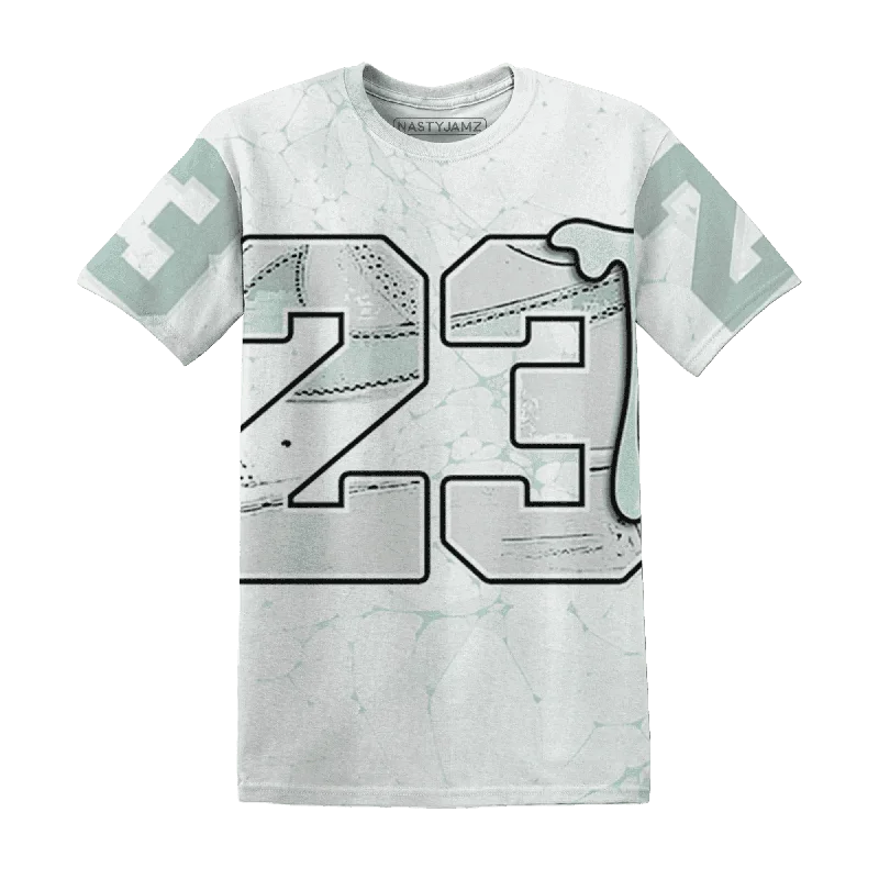 NastyJamz AF 1 Low Jade Ice White T-Shirt Match 23 Sneaker All-Over Print