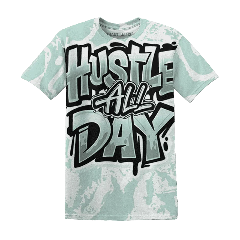 NastyJamz AF 1 Low Jade Ice White T-Shirt Match Hustle All Day All-Over Print