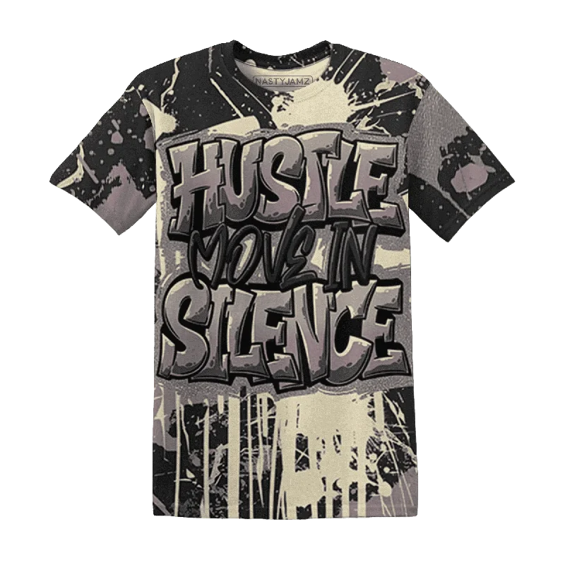 NastyJamz Black Violet Ore 3s T-Shirt Match Hustle Move In Silence All-Over Print