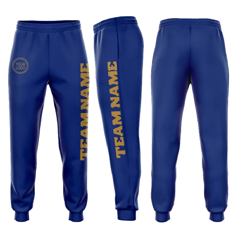 One Size Royal Old Gold Fleece Jogger Sweatpants