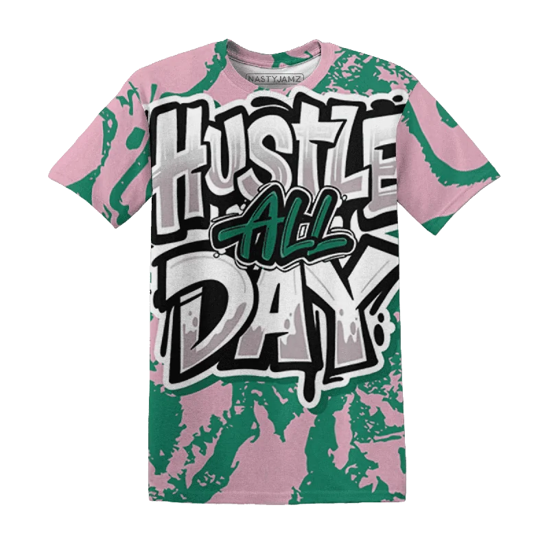 NastyJamz Dunk Pink Malachite Medium Soft Low Sail T-Shirt Match Hustle All Day All-Over Print