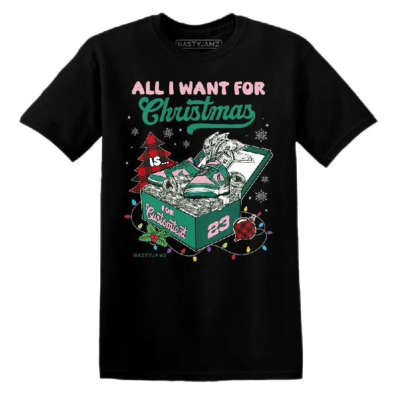 Dunk Soft Pink Malachite NastyJamz T-Shirt Match Dollar Sneaker Box Christmas One Size Text