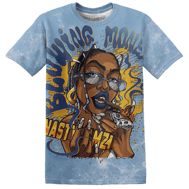 NastyJamz First In Flight 1s T-Shirt Match Blowing Money Fast Girl All-Over Print