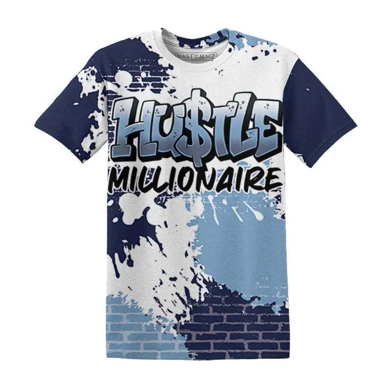 NastyJamz First In Flight 1s T-Shirt Match Hustle Millionaire All-Over Print