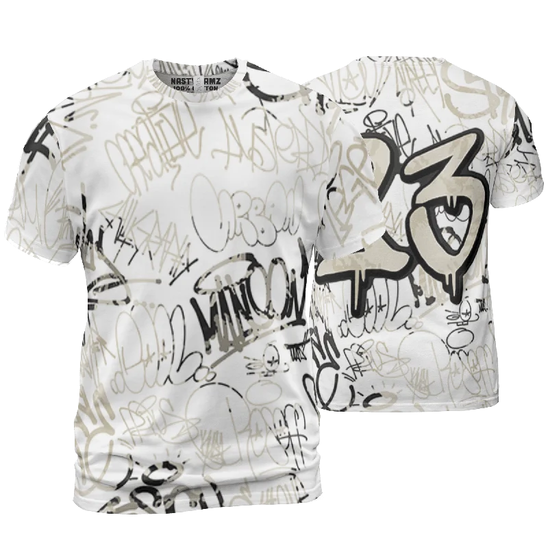 NastyJamz Gratitude 11s T Shirt Match 23 Hiphop Graffiti Pattern All-Over Print