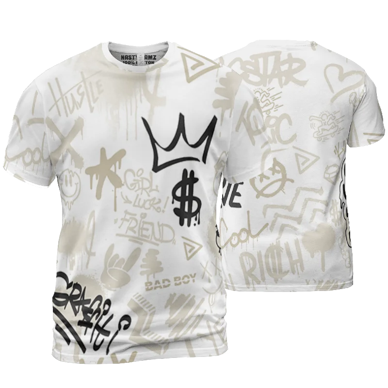 NastyJamz Gratitude 11s T Shirt Match Graffiti King Doodle Style All-Over Print