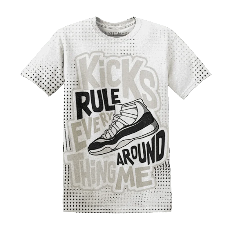 NastyJamz Gratitude 11s T-Shirt Match Kicks Rule All-Over Print